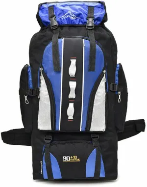 100L Camping Hiking Backpack, Tactical Army Outdoor Hiking Backpack Camping Rucksack Trekking Bag, Dark Bue-2