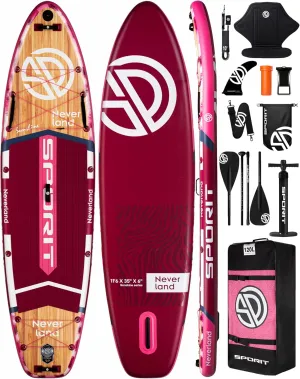11'6×35" Super Wide Inflatable Stand Up Paddle Board, Ultra Stable SUP Board for Adults, 450lb Capacity with Shoulder Strap, 100L Backpack, Removable US Fin, Floating Paddle, Safety Leash