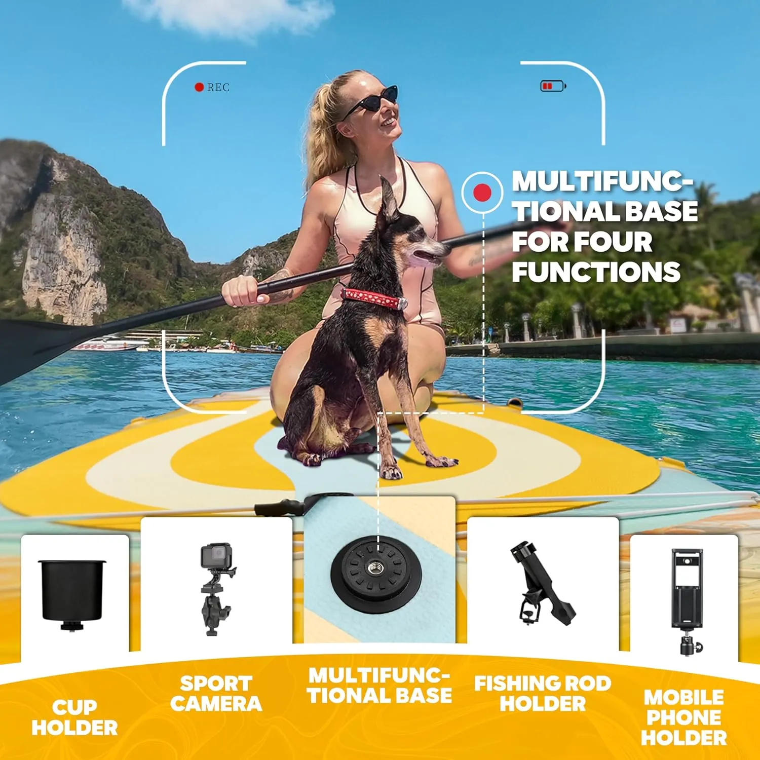 11'6"*34"*6" Stand Up Paddle Board,Inflatable Paddle Boards for Adults w/a Simple and Non Slip Design, Moderate Length and Easy Operation, Suitable for Adults.