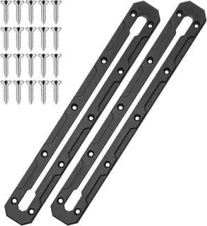 13.3 inch Kayak Track, Kayak Low Profile Track, Kayak Gear Track Mount Accessories for Fishing Rod Holder, Cup Holder, Anchor Cleats, 2 Pack