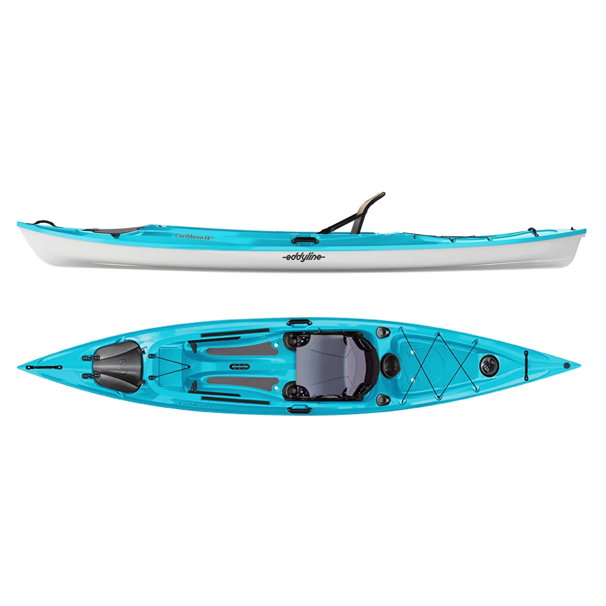 14' Eddyline Caribbean 14FS Lightweight Recreational Kayak