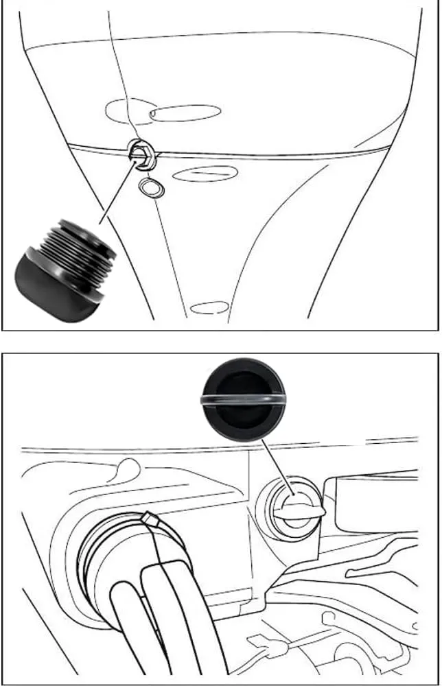 1791393J00 Water Flush Plug for Suzuki 4 Stroke，Flush Plug and Gasket Kit for Suzuki Outboards Engines， 17913-93J00 & 17914-93J01(Fits: DF150 – 350hp and DF90A)