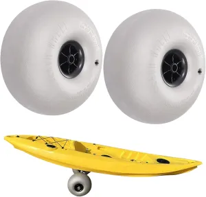 2 Pcs Sand Tires Beach Tires 16 Inch Replacement Balloon Wheels for Kayak Dolly Canoe Carts Buggy