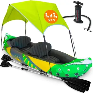 2 Person Inflatable Kayak with Canopy