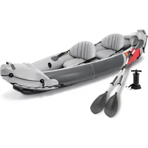 2 Person Inflatable Kayak with Dual Skeg & Accessory Kit