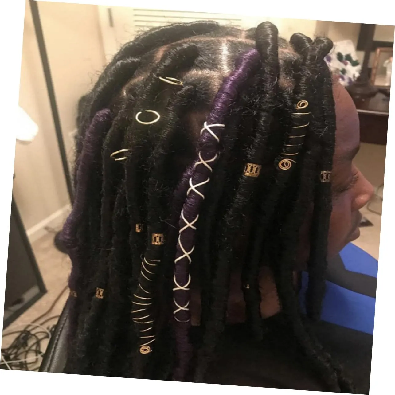 2 Sets Hair Buckle Sets Braiding Rings for Dreadlocks Easy Diy Jewelry Stylish Hair Accessories