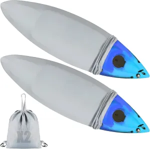 2pcs Waterproof Kayak Covers for Outdoor Storage - Dustproof Oxford Cockpit Protector, Keep Animals Away