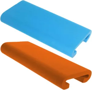 2x Dragon Boat Cushions Fishing Seat Pads Shockproof EVA Lightweight Padded Kayak Paddle Seats for Rowing Machine Kayak, Blue and Orange