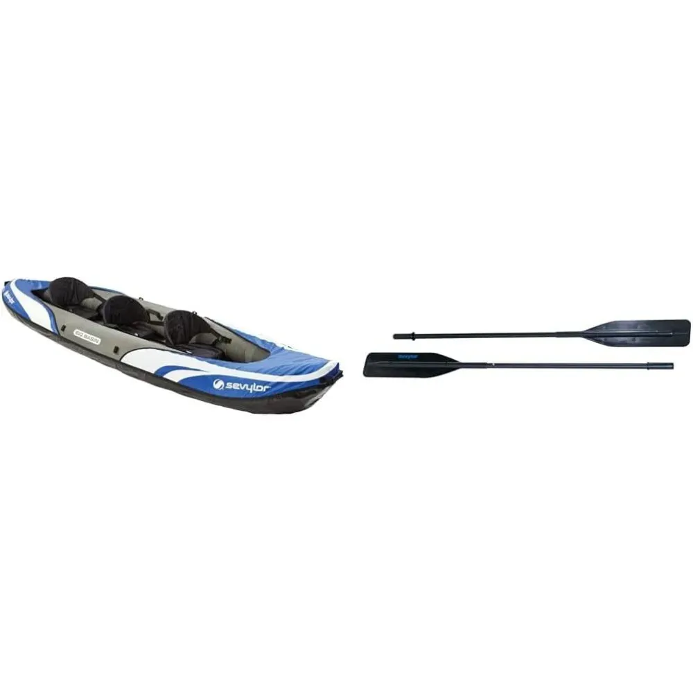 3 Person Inflatable Kayak with Adjustable Seats