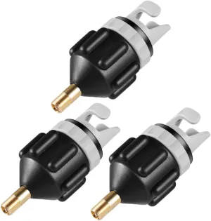 3pcs Inflatable Adaptor for Sup and Kayak Air Pumps Standard Air Adapter with Strong Sealing and Leakage Design and for Long Term Use