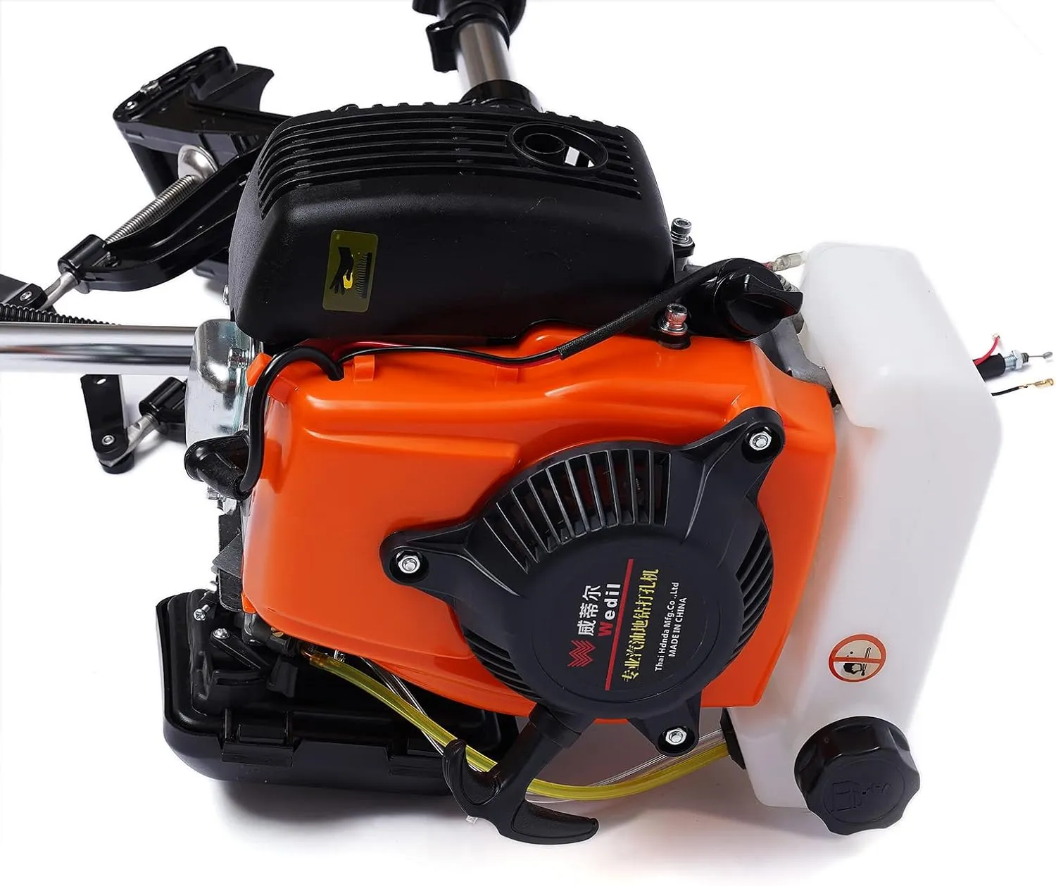 4-Stroke Outboard Motor, 53.2CC 1.6KW 4HP Heavy Marine Boat Motor Marine Propeller Air Cooling System and Manual Pull Start for Inflatable Boat, Kayak, Canoe, Sailboat Water Sport Tools