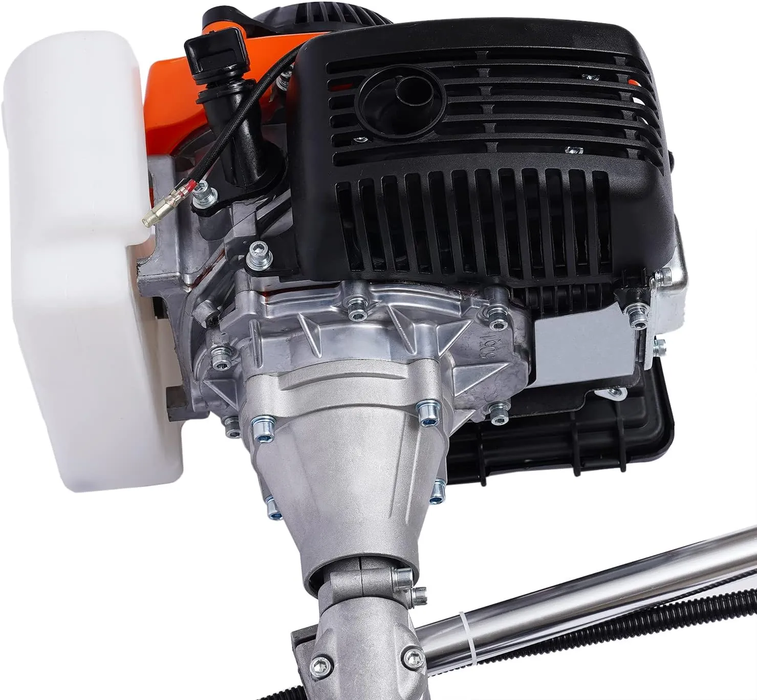 4-Stroke Outboard Motor, 53.2CC 1.6KW 4HP Heavy Marine Boat Motor Marine Propeller Air Cooling System and Manual Pull Start for Inflatable Boat, Kayak, Canoe, Sailboat Water Sport Tools