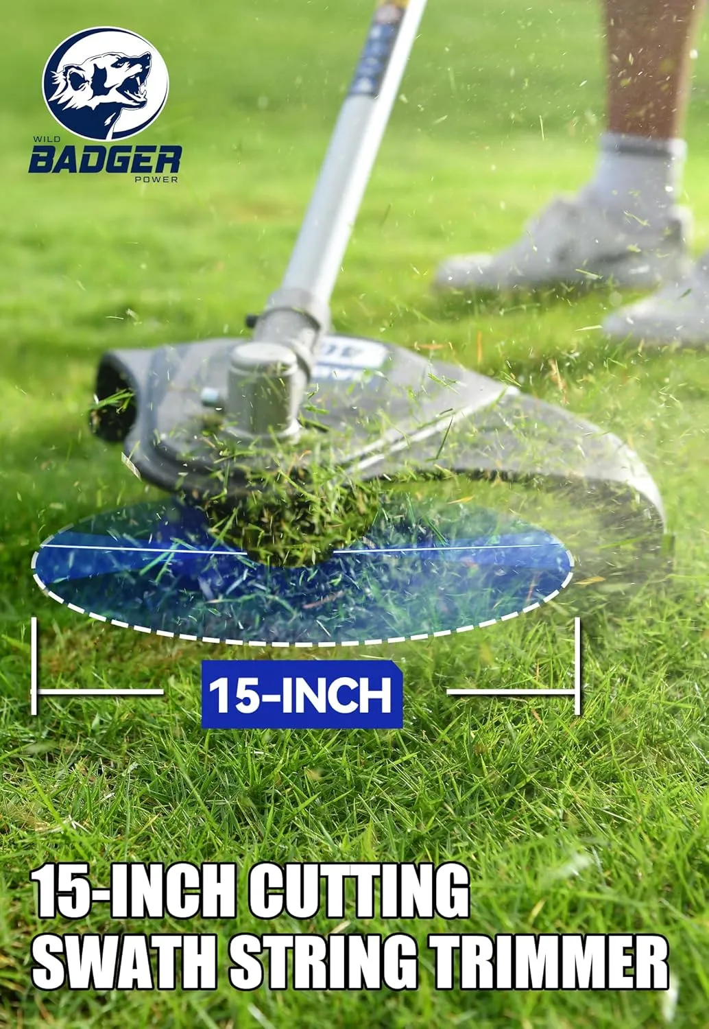 40V Cordless Weed Wacker, String Trimmer/Edger, Pole Saw, Hedge Trimmer and Brush Cutter Blade, Attachment Capable 4-in-1 Multi-Tool Kit with 2 * 20V 4Ah Battery and 1*Charger