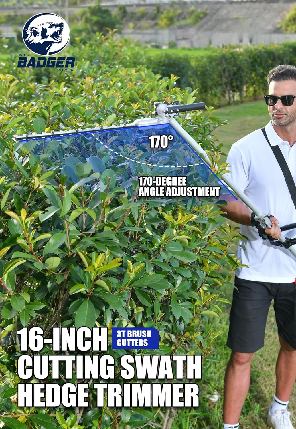 40V Cordless Weed Wacker, String Trimmer/Edger, Pole Saw, Hedge Trimmer and Brush Cutter Blade, Attachment Capable 4-in-1 Multi-Tool Kit with 2 * 20V 4Ah Battery and 1*Charger