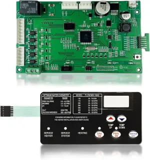 42002-0007S Control Board Kit Replacement for Most Pentair MasterTemp Sta-Rite Max-E-Therm Most NA and LP Series Pool and SPA Heater Electrical Systems, with 472610Z Switch Membrane Pad