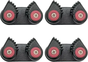 4pcs Cam Cleats, Kayak Cam Cleat Marine Aluminum Anchor Rope Lock Marine Cam Cleat Sailing Sailboat Kayak Canoe Dinghy Accessories Sailing Fast Entry Sailboat Equipment for Sailboat Canoe Sailing