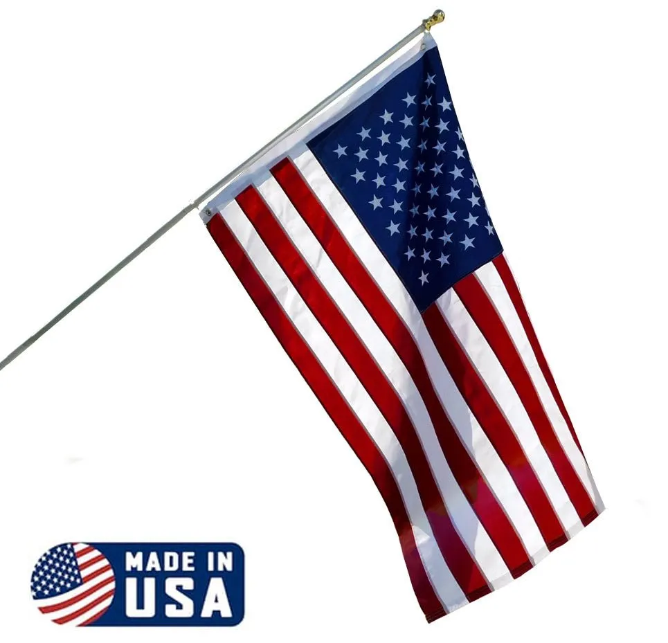 6ft Spinning Stabilizer Pole and American Made USA Flag Kit
