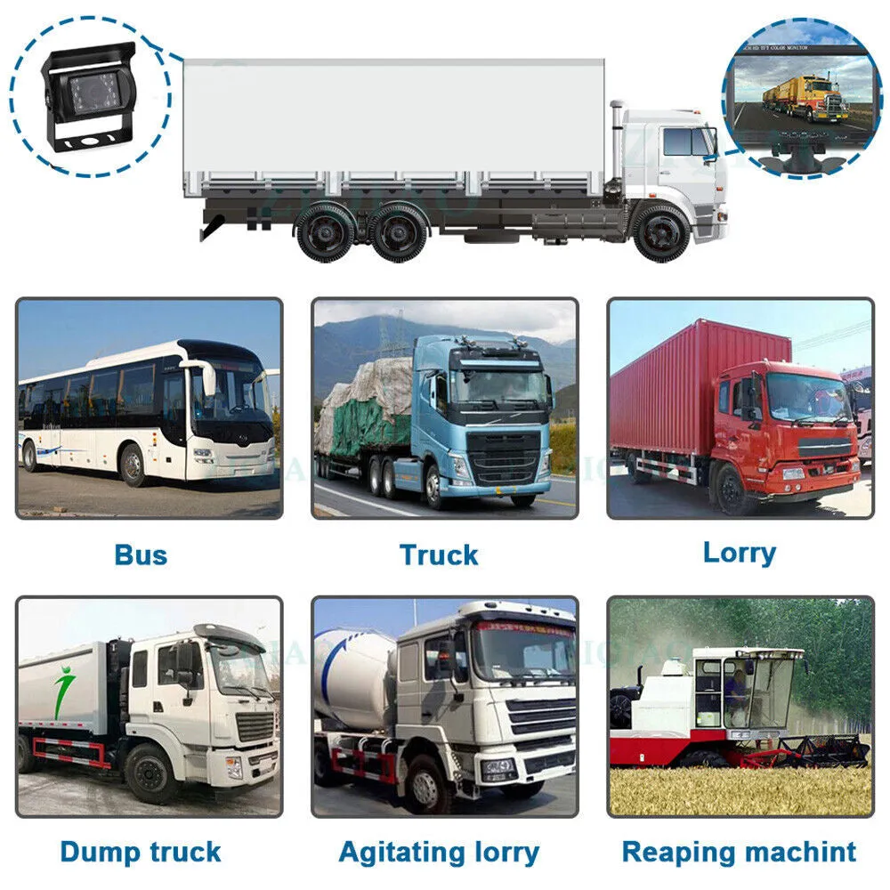7'' Waterproof Monitor Reversing  Kit For Truck Caravan-TAS_Metro