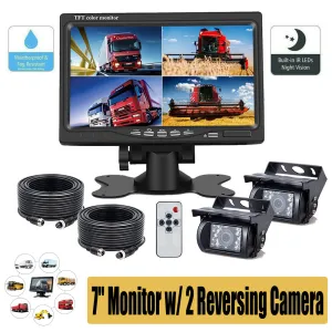 7'' Waterproof Monitor Reversing  Kit For Truck Caravan-TAS_Metro
