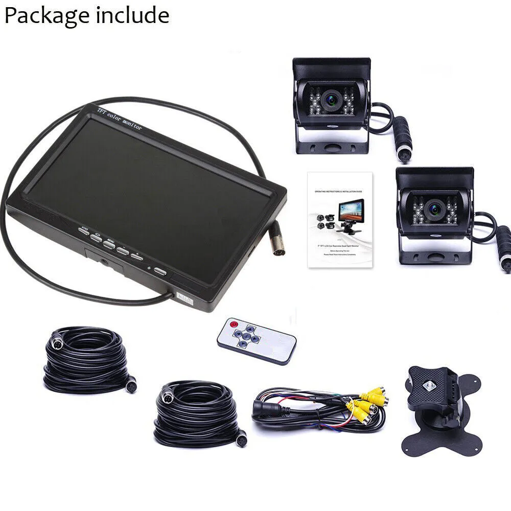 7'' Waterproof Monitor Reversing  Kit For Truck Caravan-TAS_Metro