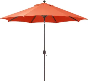 9-Foot Galtech (Model 737) Deluxe Auto-Tilt Umbrella with Antique Bronze Frame and Sunbrella Fabric Brick (Includes Extended Frame Warrantee)