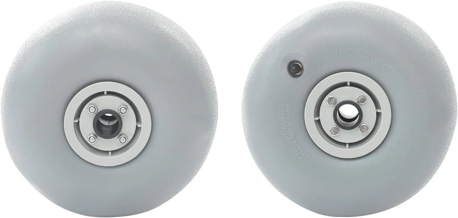 9" Beach Balloon Wheels Replacement Beach Cart Tires with Axle Hole 20mm, Beach Sand Tires for Kayak Canoe Cart and Boat, 2 Pack (9inch-Axle Hole 20mm)