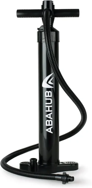 Abahub SURF Hand Pump for Inflating Stand Up Paddleboards，Inflatable Paddle Boards， or Kayaks - Dual Action High Pressure Pump with Gauge