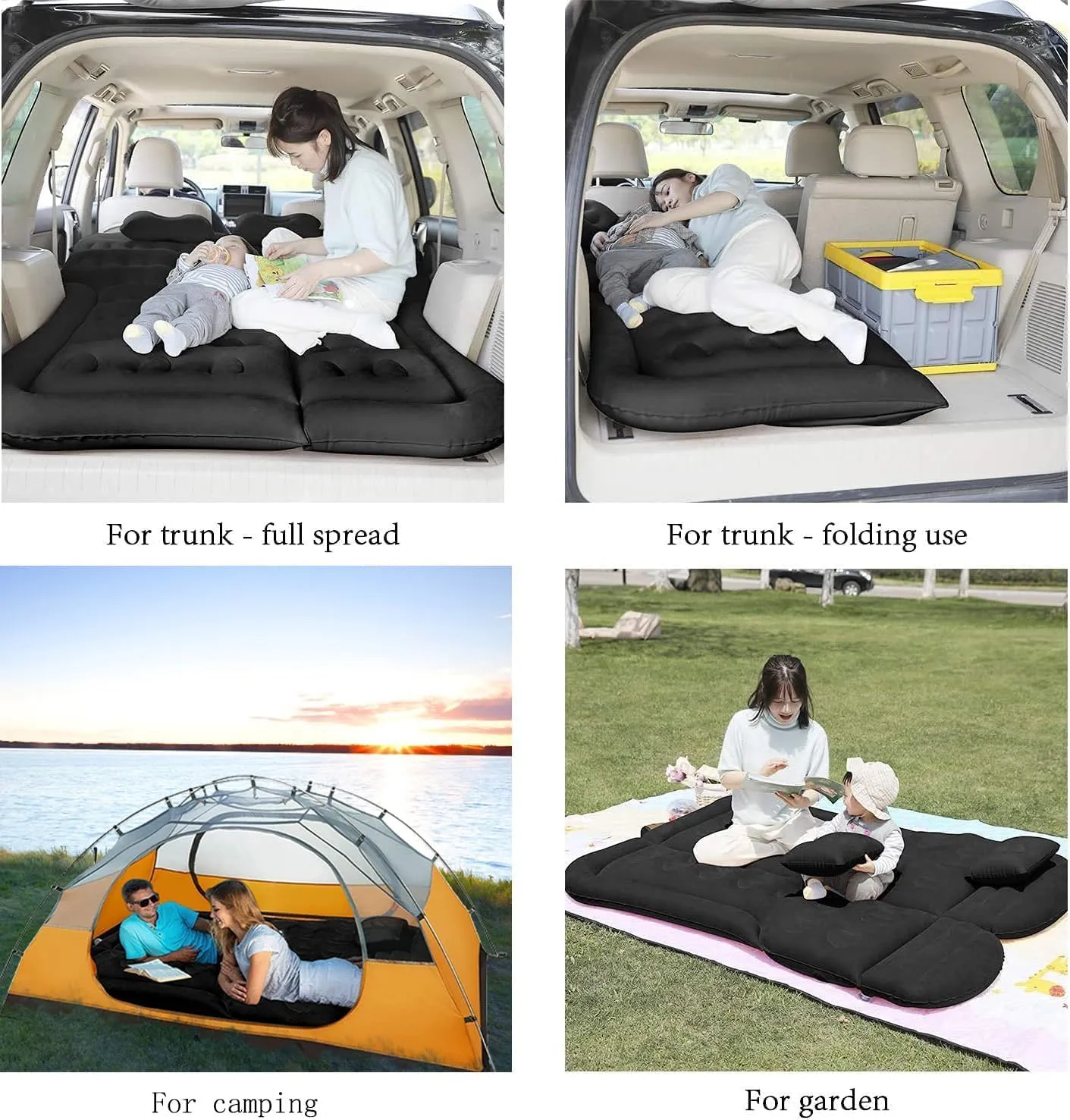 Air Mattress for 2021 2022 2023 2024 Chevy Tahoe, car air Mattress Portable car Mattress for Travle and Camping Car Air Bed,Black
