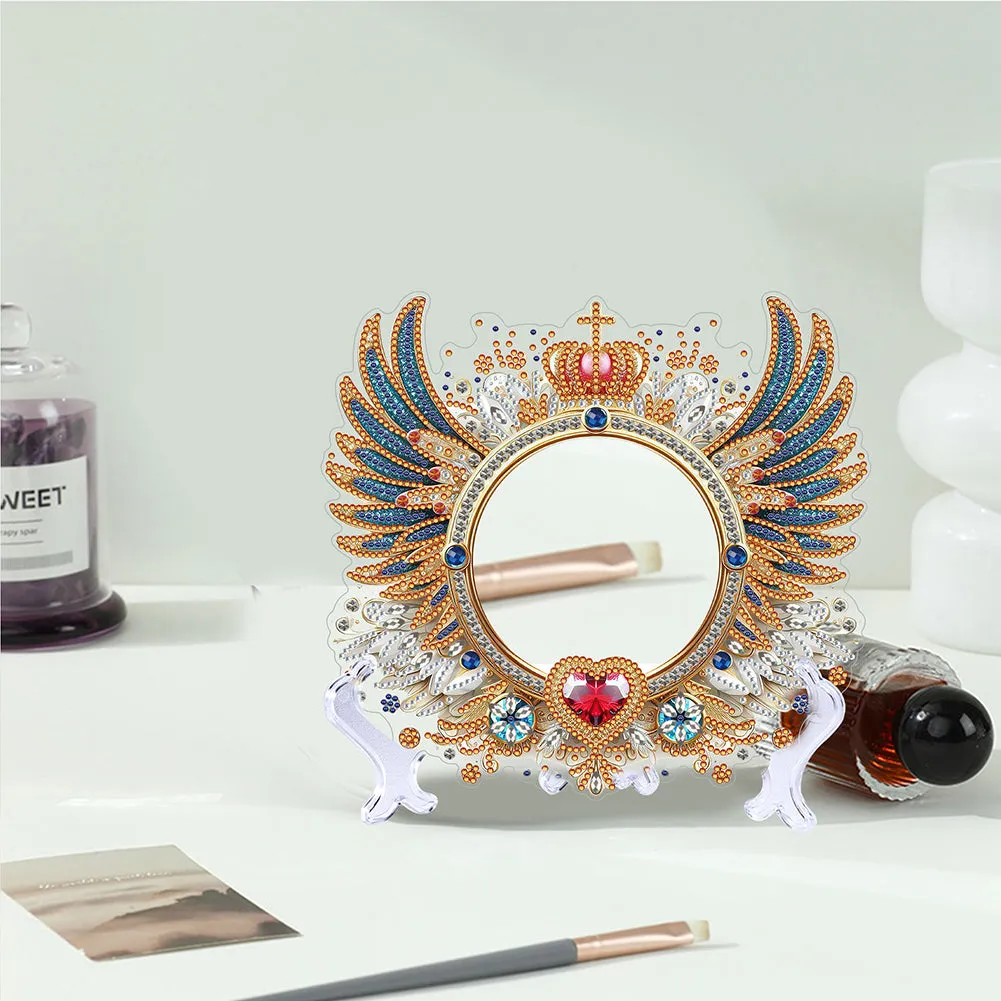 Angel Wings-Diamond Compact Makeup Mirror