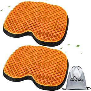 Anti Slip Kayak Gel Seat Cushion Thick Waterproof Egg Seat Cushion Kayak Seat Pad with Non-Slip Cover for Sit in Kayak Inflatable Kayak Canoe & Boat Kayak Accessories for Fishing Kayak