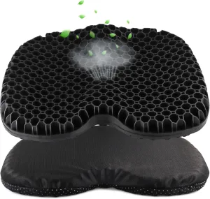 Anti Slip Kayak Seat Cushion,Thick Waterproof Seat Cushion Kayak Gel Seat Pad With Non-Slip Cover For Sit In Kayak Inflatable Kayak Canoe & Boat Kayak Accessories For Fishing Water Sports Outdoors