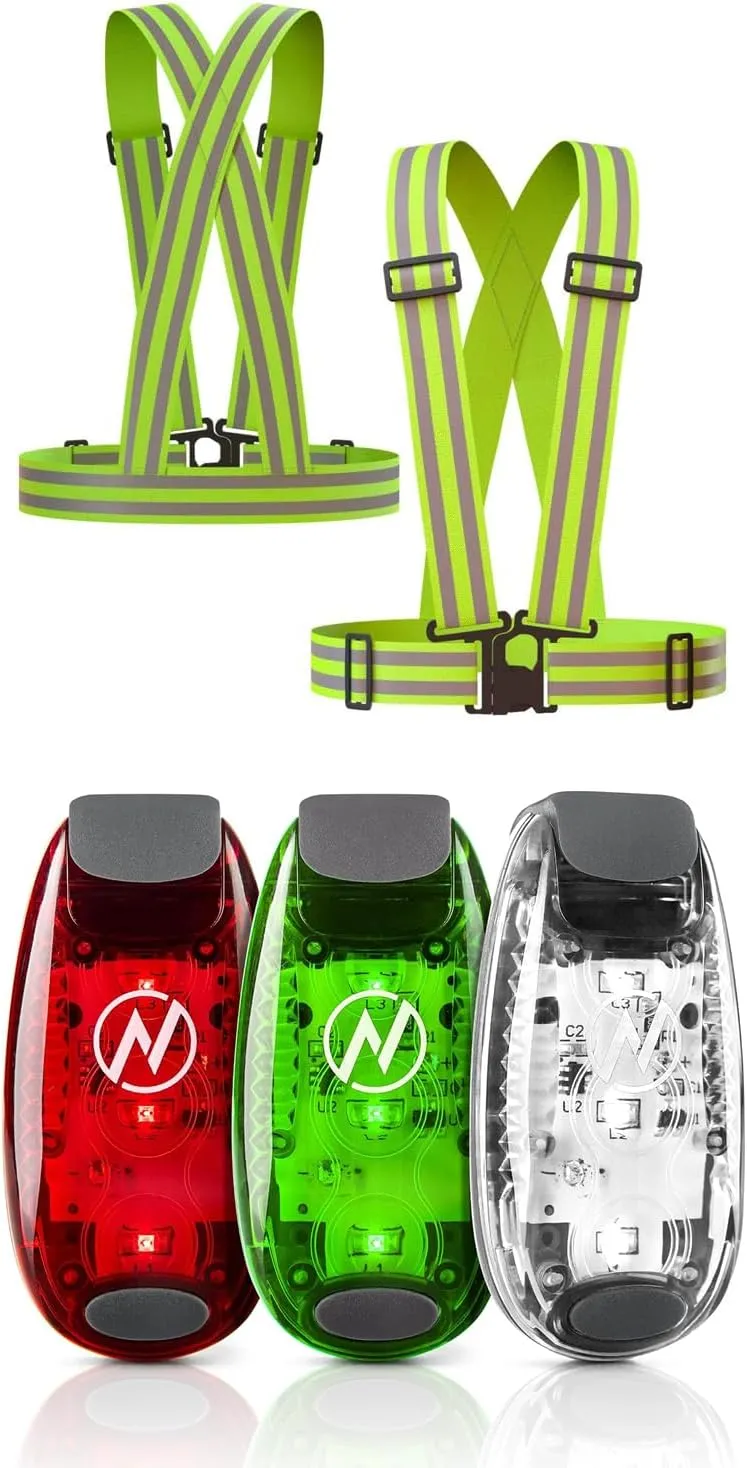 Apace Vision KayaLuma Kayak Lights   Green Reflective Vest