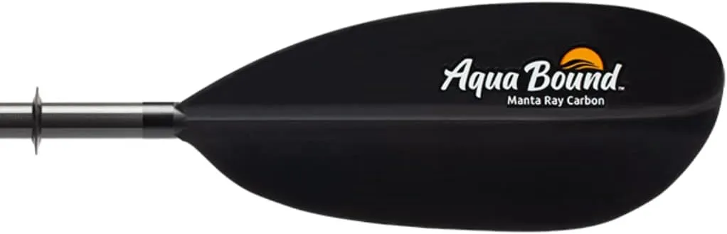 AQUA BOUND Manta Ray Carbon Kayak Paddle - Carbon Shaft/Carbon Blade