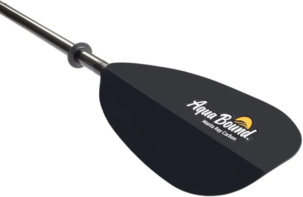 AQUA BOUND Manta Ray Carbon Kayak Paddle - Carbon Shaft/Carbon Blade