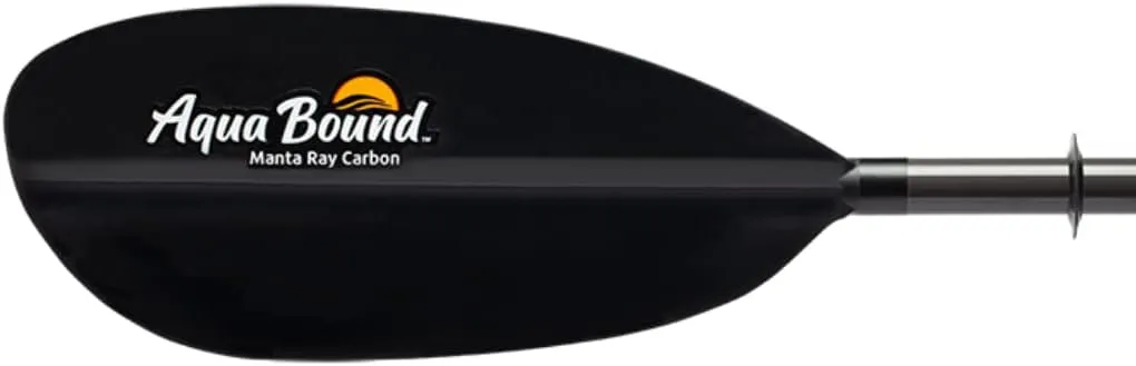 AQUA BOUND Manta Ray Carbon Kayak Paddle - Carbon Shaft/Carbon Blade
