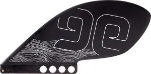 AQUAGLIDE Universal Press Fit Removable Chelan Kayak Fin Adjustable Tool Free Attachment Lightweight Glass Flex Construction for US Fin Box Compatibility
