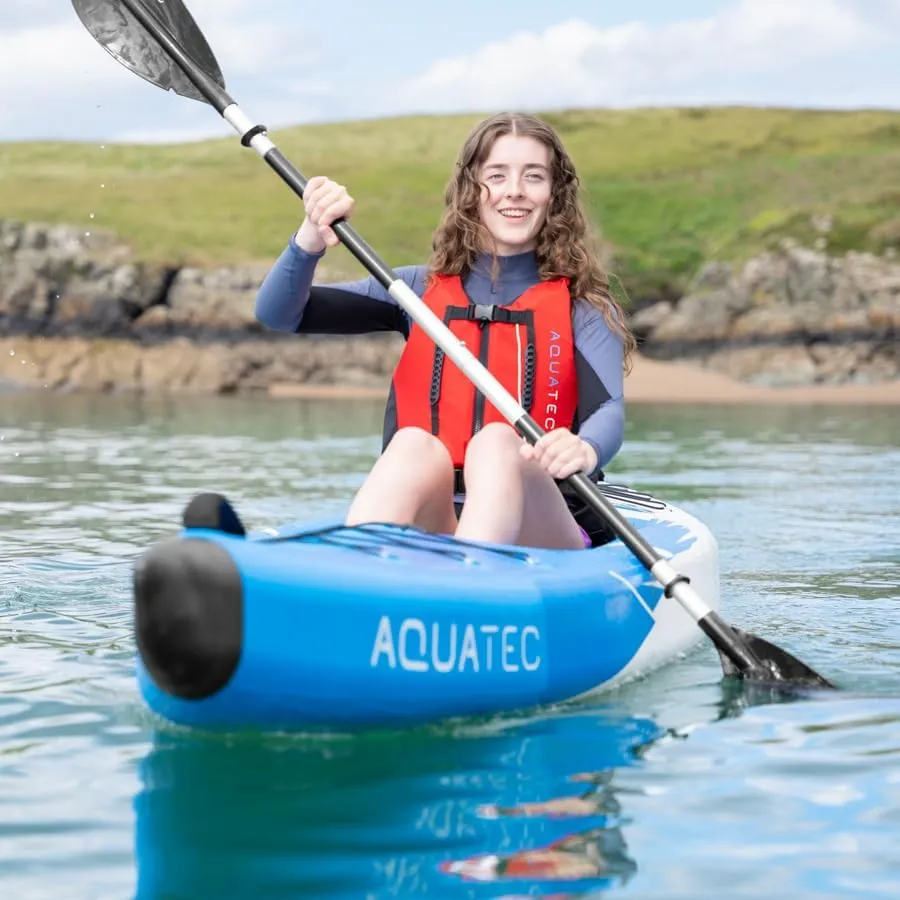 AQUATEC Inflatable Kayaks – Professional & Intermediate Options, Single or Tandem (Double) Seats - Complete with Seats, Paddles, & Accessories – Ideal for Adventure Enthusiasts