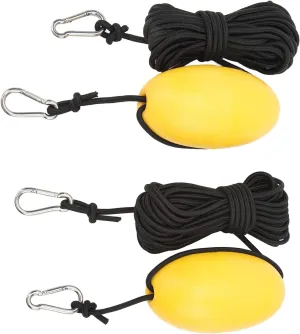 aqxreight Marine Rope Tow Line, 2pcs Marine Rope Tow Line Buoy Ball Leash 30 Feet Drift Anchor Rope Replacement for Boat Yacht Jet Ski Inflatable