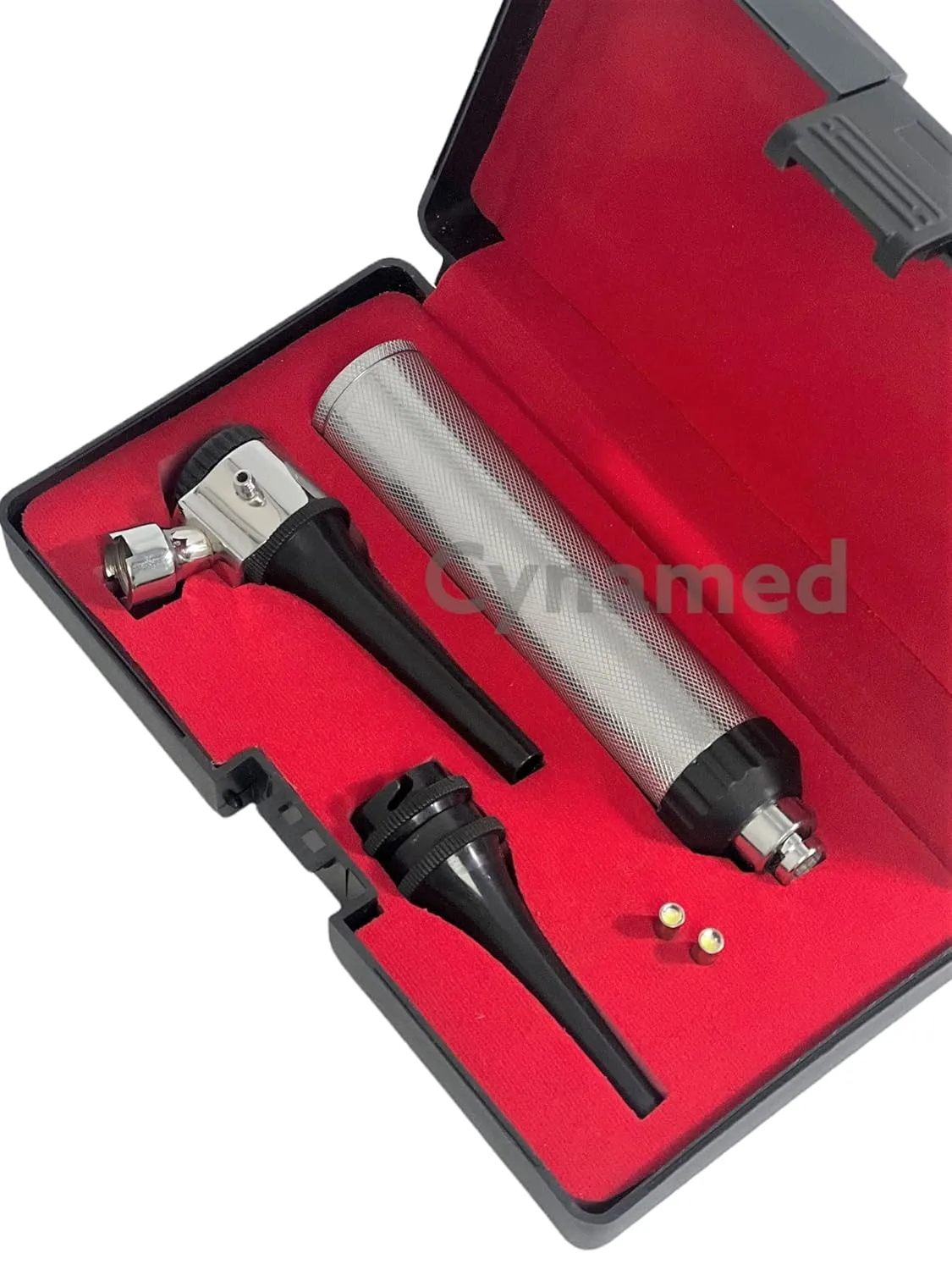 ArtLaB-Premium Veterinary Otoscope Set Kit Veterinary Diagnostic Set Instrument with Reusable Ear Speculas Set -Veterinary Diagnostic Otoscope Set and Hartmann Speculum (Vet Hard CASE Otoscope)