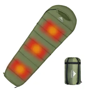 Bag Waterproof Heating Electric Outstanding Sleeping Envelope Bag Winter Bag Sleeping Camping Sleeping Agemore 220x80cm Traveling Best-price offer Outdoor