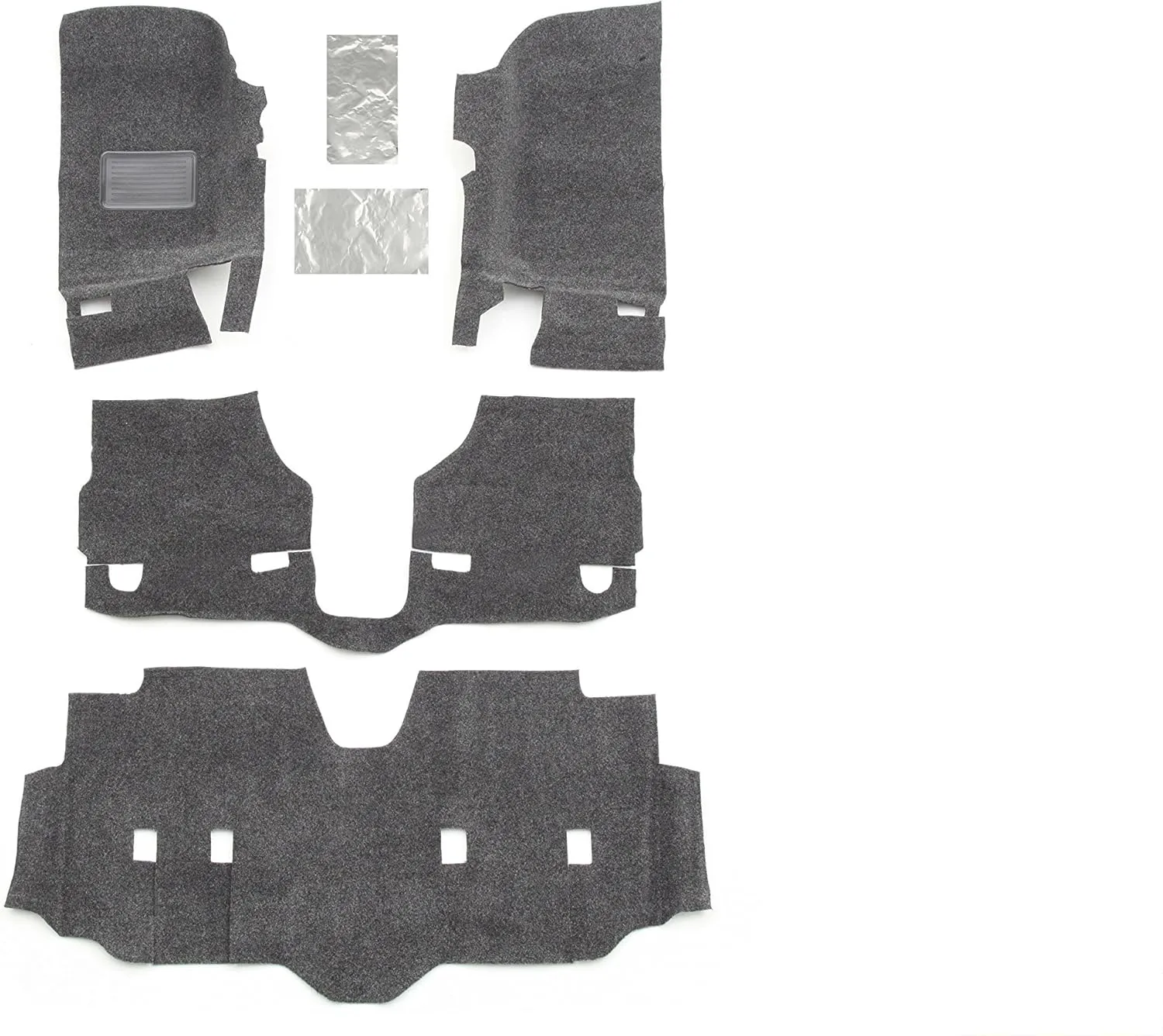 BedRug Jeep Combo Kit - BedRug CBRJK074 fits 2007-10 JK Unlimited 4 Dr (Includes Front and Cargo Kit)