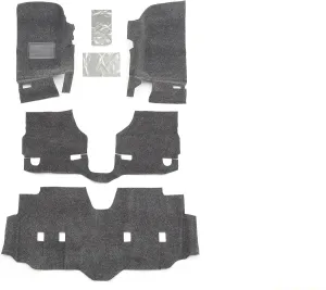 BedRug Jeep Combo Kit - BedRug CBRJK074 fits 2007-10 JK Unlimited 4 Dr (Includes Front and Cargo Kit)