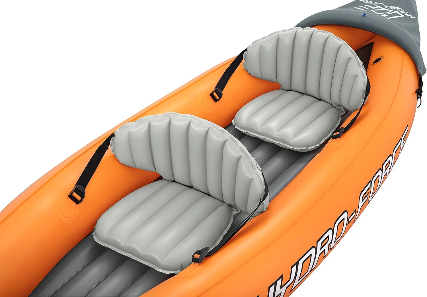 Bestway Hydro-Force Rapid Kayak | 2 Person Inflatable Kayak Set with Seats, Backrest, Paddles, Hand Pump and Carry Bag, Orange