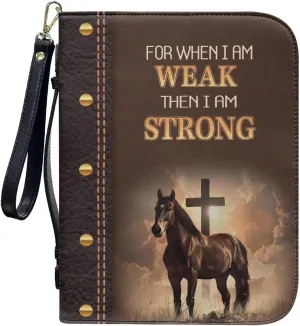 Bible Bag with Black Ribbon for Women Men Bible Cover Carry Case Waterproof Church Bag Portable Handle and Zipper
