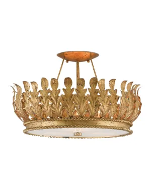 Biddulph Gold Semi-Flush Mount