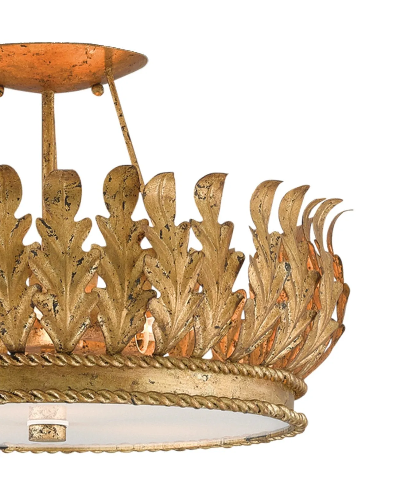 Biddulph Gold Semi-Flush Mount