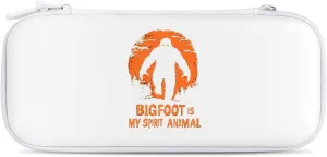 Bigfoot is My Spirit Animal Hard Shell Travel Case with Rope 15 Game Card Pockets Compatible with Switch Protective