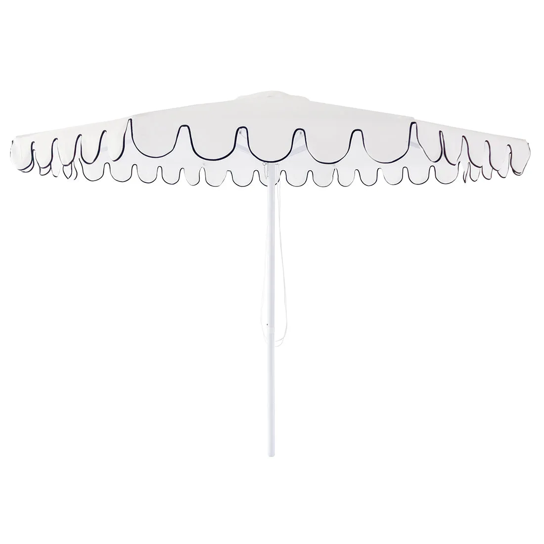 Billy Fresh 3m Palermo Aluminium Umbrella - White with Black Trim