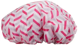 blowpro Waterproof Shower Cap – Anti Humidity, Mold Resistant & Breathable – Terry Cotton Lined Bath Hat Turban – Elastic Band, Adjustable – One Size - Color And Pattern May Vary