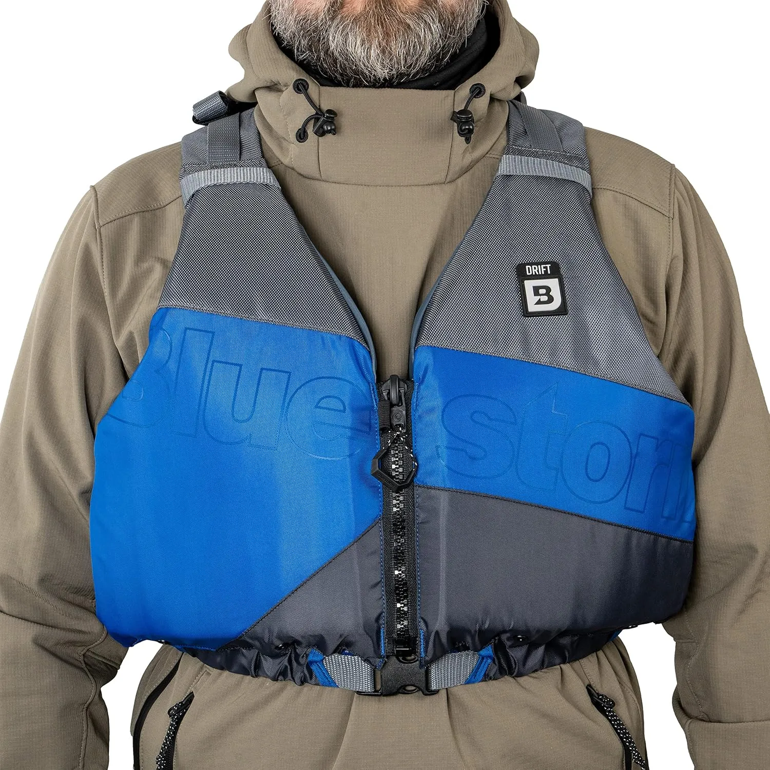 BLUESTORM Drift Kayak Life Jacket (PFD) | Fully Adjustable | Universal Sized | US Coast Guard Approved | for Kayaking, Paddling, SUP, Fishing and More